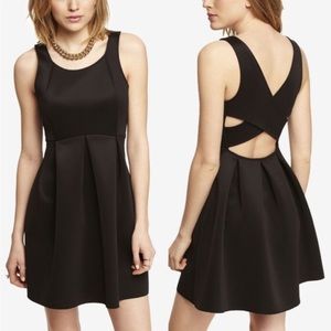 Express Black Cut Out Scuba Dress Size 0 NWOT